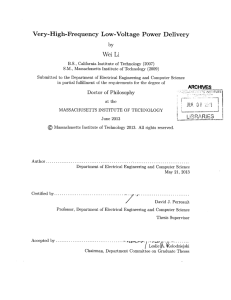 Very-High-Frequency  Low-Voltage  Power  Delivery Wei  Li by (2007)