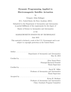 Dynamic Programming Applied to Electromagnetic Satellite Actuation Gregory John Eslinger
