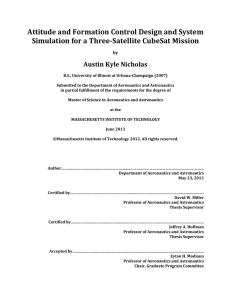 Attitude and Formation Control Design and System Austin Kyle Nicholas by