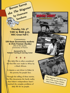 7:00 to 8:00 p.m. Thursday, Feb. 5 MSC-Great Hall C UW-Stout documentary students