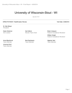 University of Wisconsin-Stout - WI