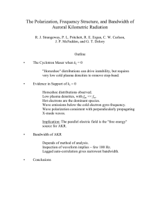 The Polarization, Frequency Structure, and Bandwidth of Auroral Kilometric Radiation