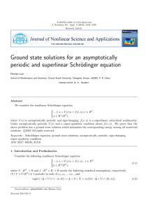 Ground state solutions for an asymptotically periodic and superlinear Schr¨ odinger equation
