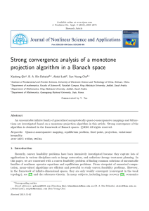 Strong convergence analysis of a monotone Xiaolong Qin