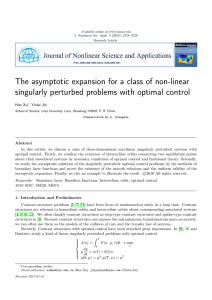 The asymptotic expansion for a class of non-linear Han Xu