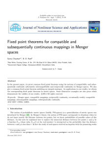 Fixed point theorems for compatible and subsequentially continuous mappings in Menger spaces