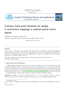 Common fixed point theorems for weakly spaces