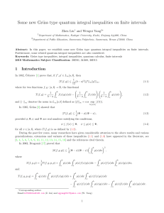 Some new Gr&uml; uss type quantum integral inequalities on finite intervals