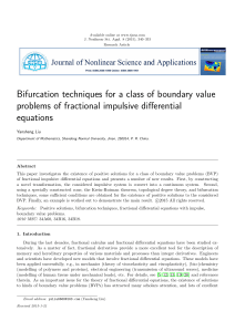 Bifurcation techniques for a class of boundary value equations