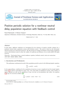 Positive periodic solution for a nonlinear neutral