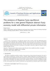 The existence of Bayesian fuzzy equilibrium