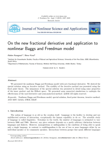 On the new fractional derivative and application to Abdon Atangana