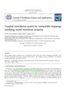 Coupled coincidence points for compatible mappings satisfying mixed monotone property