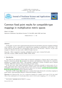 Common fixed point results for compatible-type mappings in multiplicative metric spaces