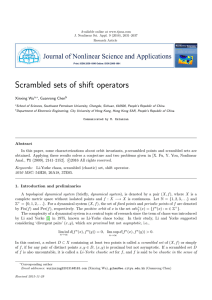 Scrambled sets of shift operators Xinxing Wu , Guanrong Chen