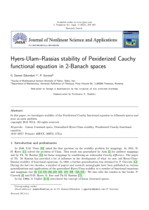 Hyers-Ulam–Rassias stability of Pexiderized Cauchy functional equation in 2-Banach spaces