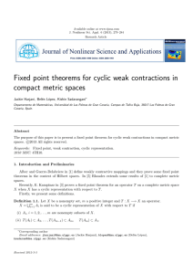 Fixed point theorems for cyclic weak contractions in compact metric spaces