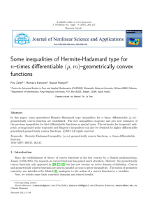 Some inequalities of Hermite-Hadamard type for n–times differentiable (ρ, m)–geometrically convex functions