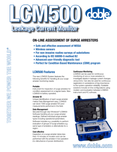 LCM500 Leakage Current Monitor on-Line assessMent of surge arresters