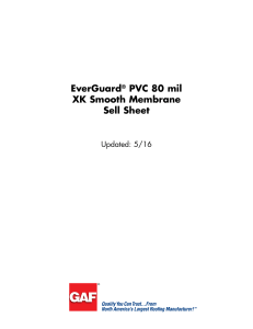 EverGuard PVC 80 mil XK Smooth Membrane Sell Sheet