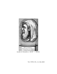 Vol. XVII • No. 2 • A˜ no 2010 Euclides de Alexandr´
