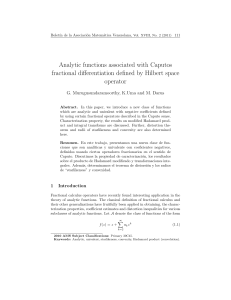 Analytic functions associated with Caputos fractional differentiation defined by Hilbert space operator