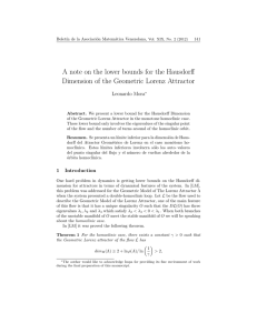 A note on the lower bounds for the Hausdorff Leonardo Mora