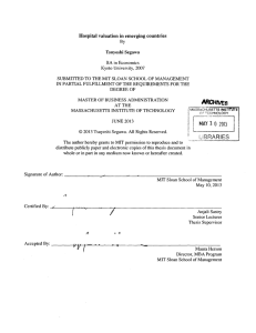 ARG rvj L BRARIES Hospital  valuation in emerging  countries