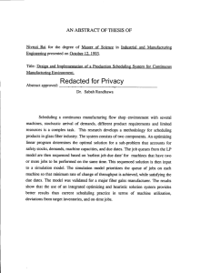 Redacted for Privacy AN ABSTRACT OF THESIS OF