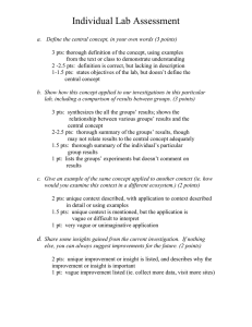 Individual Lab Assessment