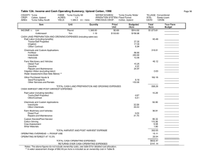 Table 12A. Income and Cash Operating Summary; Upland Cotton, 1998