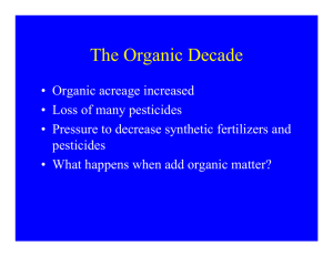 The Organic Decade