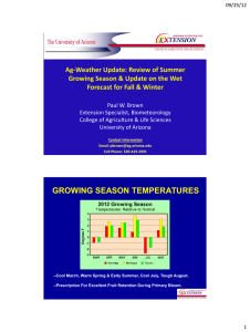 Ag-Weather Update: Review of Summer Forecast for Fall &amp; Winter