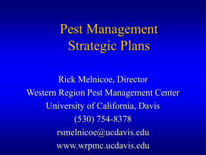 Pest Management Strategic Plans