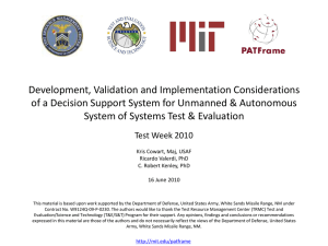 Development, Validation and Implementation Considerations