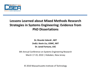 Lessons Learned about Mixed Methods Research PhD Dissertations