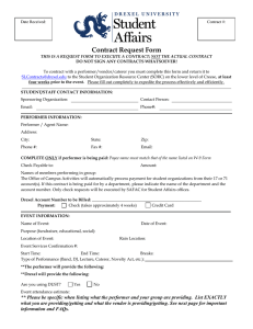 Contract Request Form