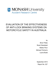 EVALUATION OF THE EFFECTIVENESS OF ANTI-LOCK BRAKING SYSTEMS ON