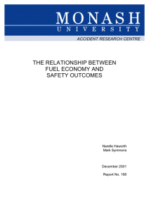 THE RELATIONSHIP BETWEEN FUEL ECONOMY AND SAFETY OUTCOMES