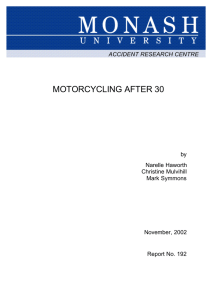 MOTORCYCLING AFTER 30  by Narelle Haworth