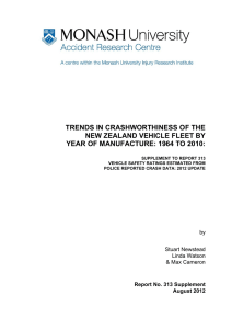 TRENDS IN CRASHWORTHINESS OF THE NEW ZEALAND VEHICLE FLEET BY