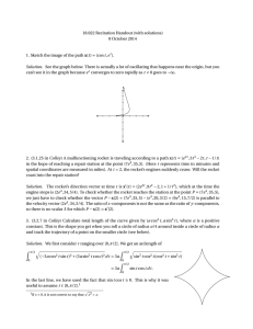18.022 Recitation Handout (with solutions) 8 October 2014 x ).