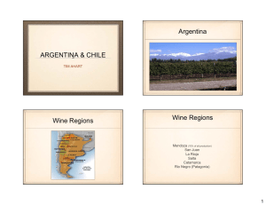 Argentina ARGENTINA &amp; CHILE Wine Regions 1