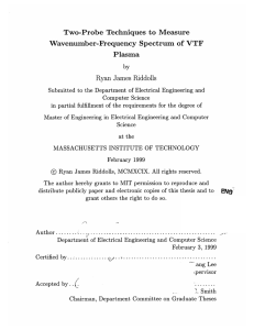 Two-Probe  Techniques  to  Measure Plasma