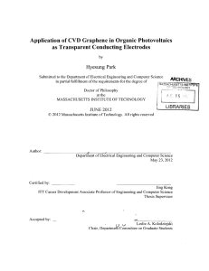 Application  of CVD  Graphene in Organic Photovoltaics