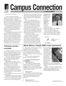 News for the Campus Community Jan. 23, 2009 Vol. 24, No. 9