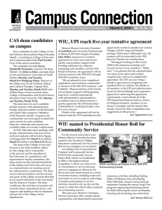 CAS dean candidates WIU, UPI reach five-year tentative agreement on campus