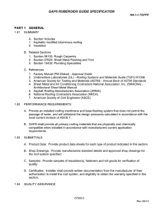 GAF® RUBEROID® GUIDE SPECIFICATION PART 1  GENERAL