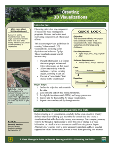 Creating 3D Visualizations  Introduction