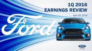 1Q 2016 EARNINGS REVIEW April 28, 2016 1